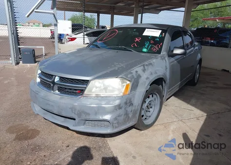 2014 Dodge Avenger Se из США, поврежденный, VIN 1C3CDZAB4EN195685